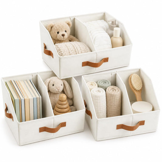 Closet Organizers And Storage - UPGRADED Trapezoid... (Ivory | Fabric)