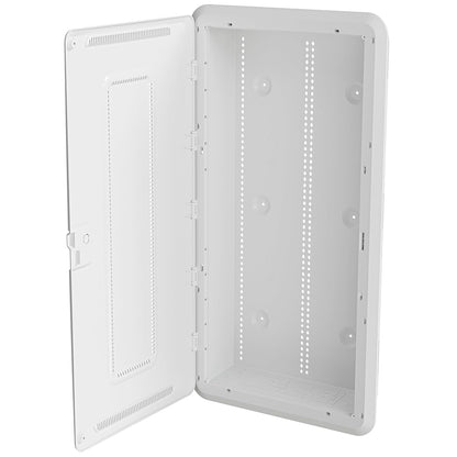 Legrand - On-Q 30 Inch Media Enclosure, WiFi Electrical Box, Cable Management Box for Distribution of Networking Service, Recessed Media Box Lets Signal Through, White, ENP3050NA