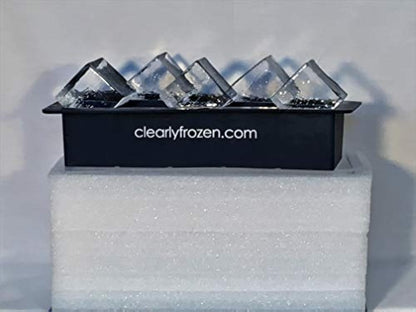 ClearlyFrozen® Best (4.6 Stars) & Top Capacity (10 2” Cubes) Clear Ice Tray