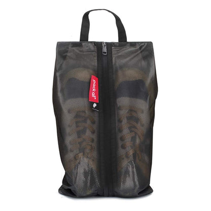 pack all Shoe Bag for Travel, Water-Resistant Shoe Pouch for Sports | Odor-Resistant, Dustproof, Portable, Soccer Cleats & Gym Storage, Fits Up to Size 11, 1 Pack, Black