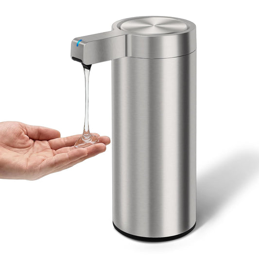 Automatic Soap Dispenser - 9 oz, Rechargeable Touc... (Stainless Steel | Stainless Steel)