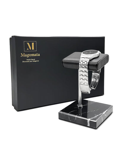 Watch Stand for Men Women Single, Watch Display Stand Holder, Single Watch Holder Watch Stand, Jewelry Stand, Black Marble Watch Stand Display for Watches, Bracelets, Watch Accessory