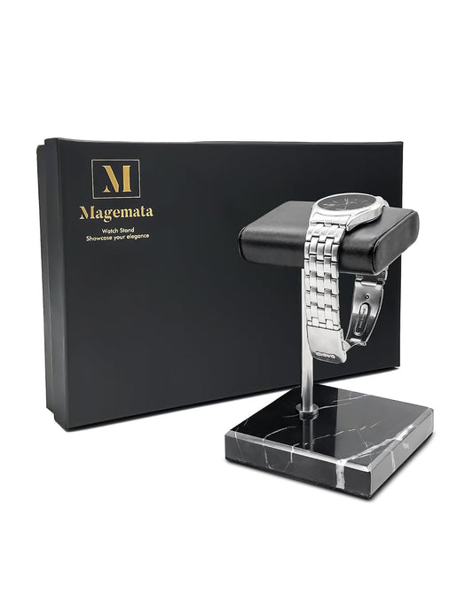 Watch Stand for Men Women Single, Watch Display St... (Black | Marble)