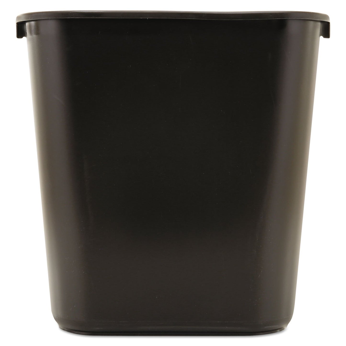 Rubbermaid Commercial Products Deskside Wastebasket/Trash Can, 3.25-Gallon/13-Quart, Black, Small, for Bedroom/Bathroom/Office, Fits Under Desk/Sink/Cabinet