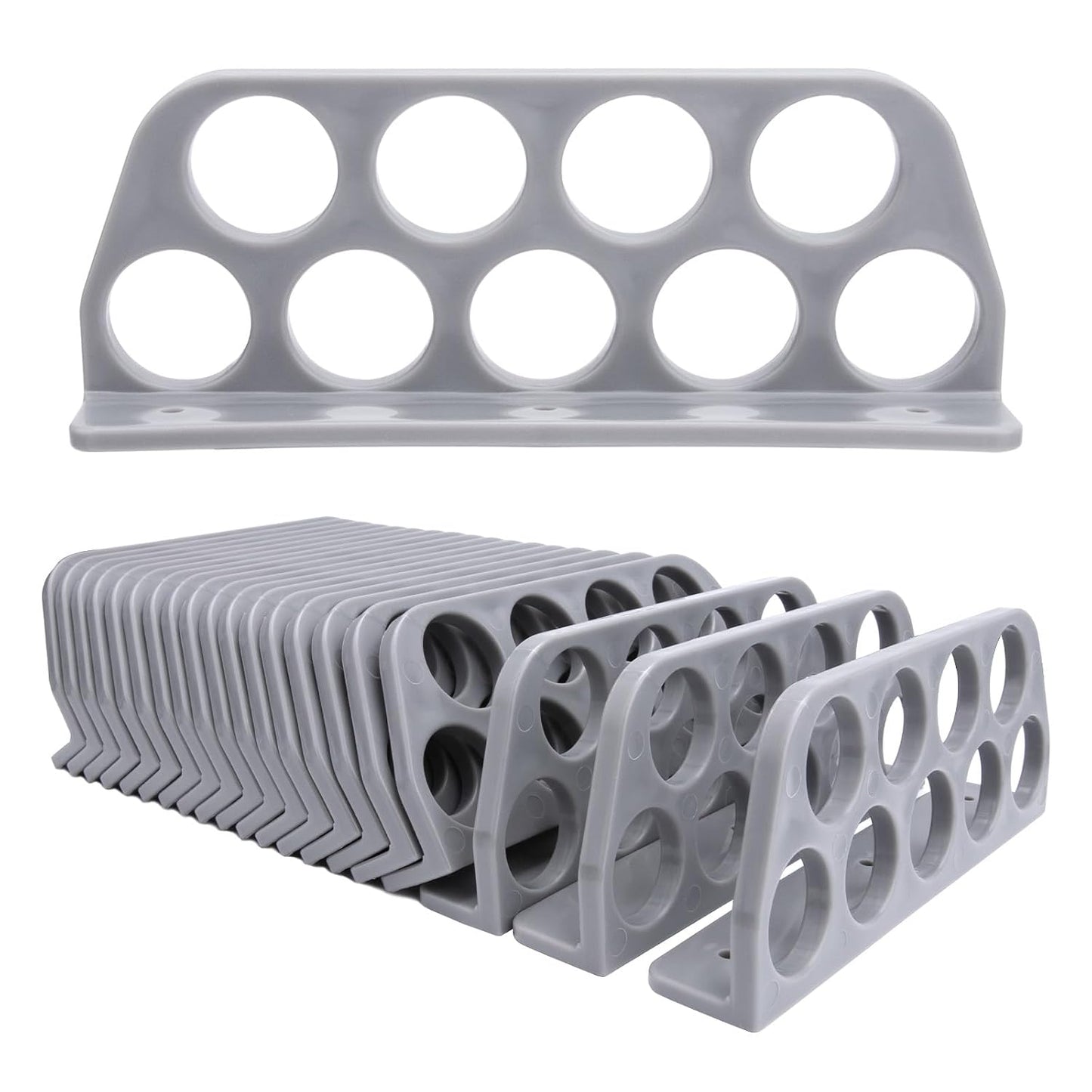 20 Pack Cable Chase-Wire Bracket, Cable Support Wire Bracket Holder | for NMB Electrical Cord Organized Management, 9-Hole 1-Inch Diameter