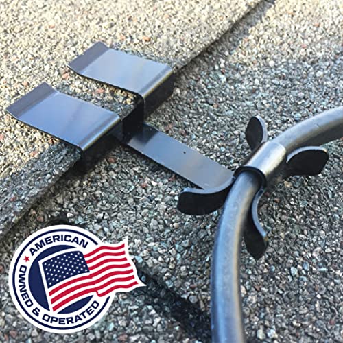 Roof Clips, Safe for Heat Tape, Electric Cable & Roof Heat Cable Installation, Prevents Roof Damage, Easy Nail-Free Outdoor Cable Clips, Your Ultimate Cable Clip (.325-25 Pack)