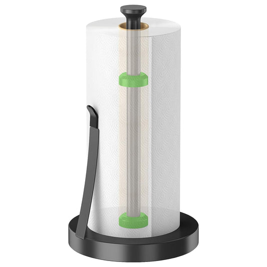 Countertop Paper Towel Holder for Kitchen, Black T... (Black | Stainless Steel)