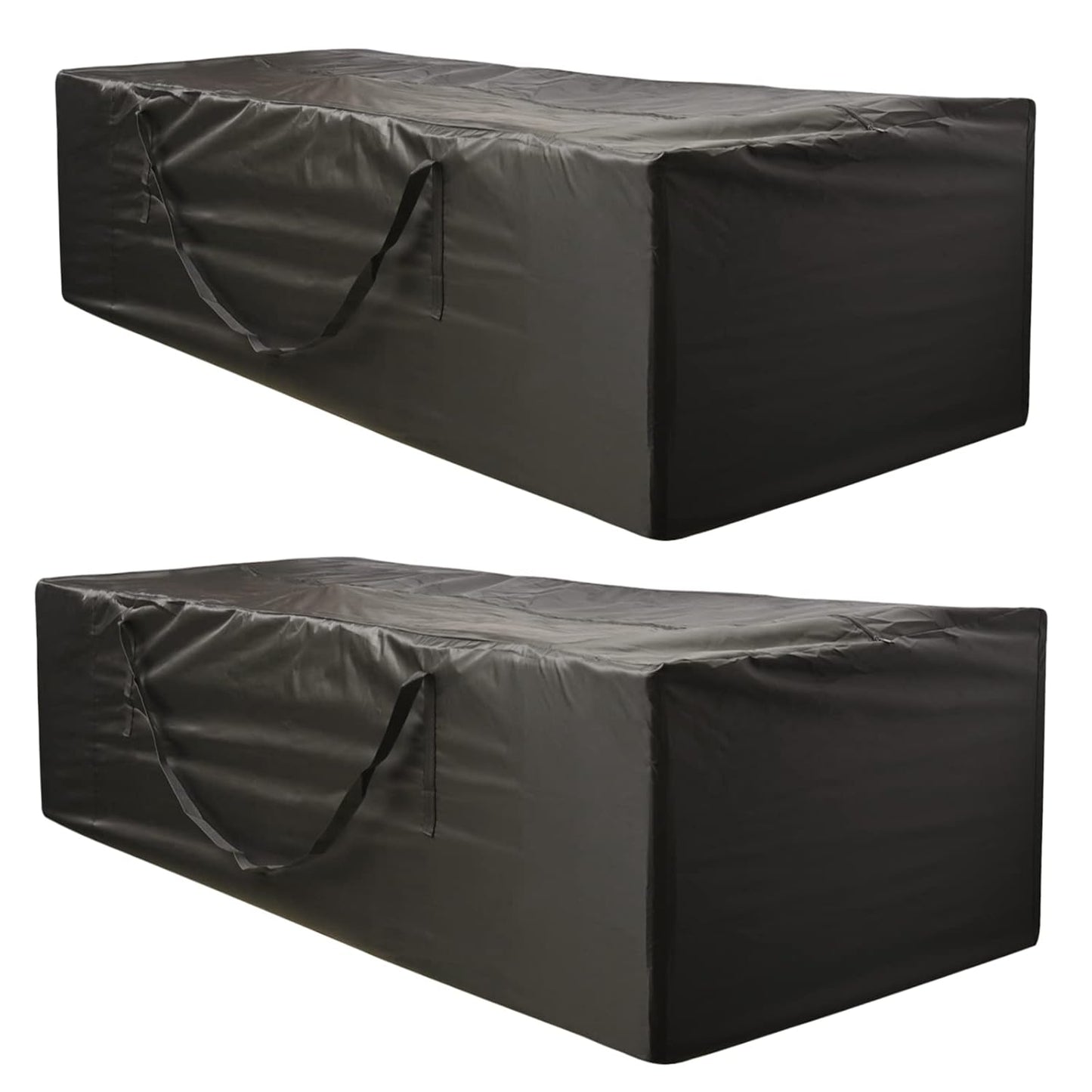 Outdoor Cushion Storage Bag 2 PCS, 68" Outdoor Pillow Storage with 2 Handles, Extra Large Opening Waterproof Zippered Patio Cushion Storage Bag XL