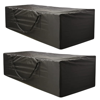 Outdoor Cushion Storage Bag 2 PCS, 68" Outdoor Pillow Storage with 2 Handles, Extra Large Opening Waterproof Zippered Patio Cushion Storage Bag XL