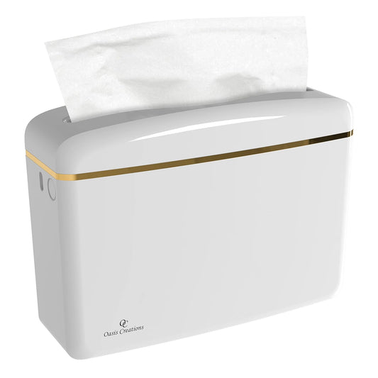 Countertop Multifold Hand Paper Towel Dispenser by... (White | Plastic)