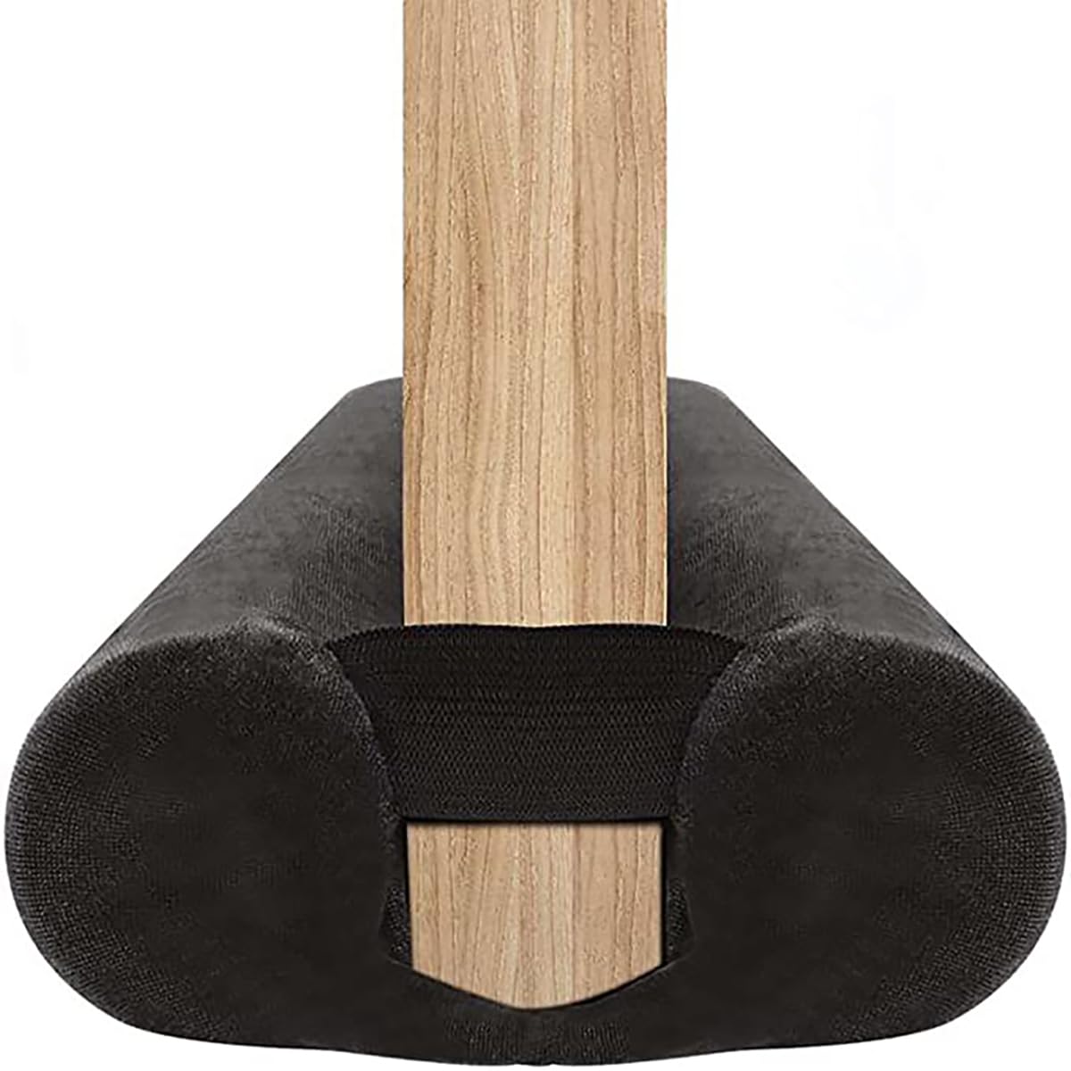 Door Draft Stopper for Doors 29-35" No Adhesive Dr... (Black | Flannel)