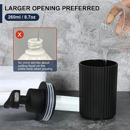 Automatic Soap Dispenser Foaming Touchless: 9oz Black Plastic - Rechargeable Electric Smart Auto Foam Soap Dispenser - Hand Dish Bathroom Kitchen