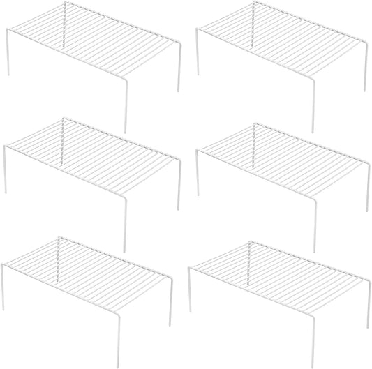 Cabinet Storage Shelf Rack Set of 6, Medium (13 x... (Metal)