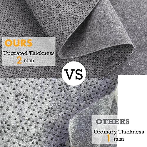 Rug Backing Fabric, Non-Slip Backing Cloth for Tufting Carpets 72"x40" | Upgrade 2mm thick tufting rug backing fabric with plum blossom non-slip pattern easy to cut Safe for hardwood floors
