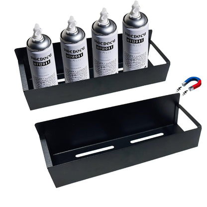 2pcs Magnetic Spray Can Holder Aerosol Can Organizer Tool Box Storage Rack for Garage Home Workspace