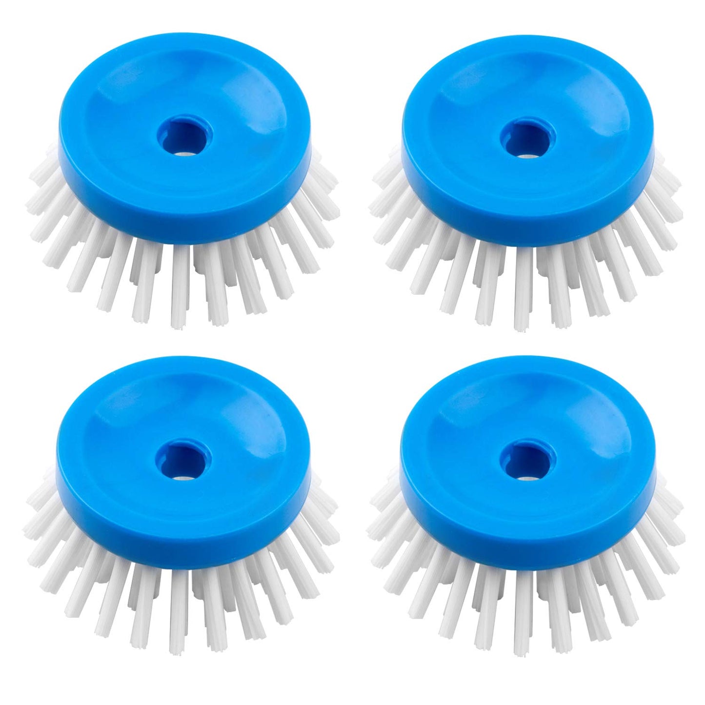 MR.SIGA Soap Dispensing Palm Brush Refill, Pack of 4 | Non-scratch, safe for non-stick cookware