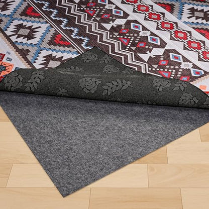 Non-Slip Rug Pads,8x10ft Waterproof Rug Pad,Carpet Pad for Hardwood,Tile,All Floors – Floor Protection,Cushioning, Anti-Slip Grip