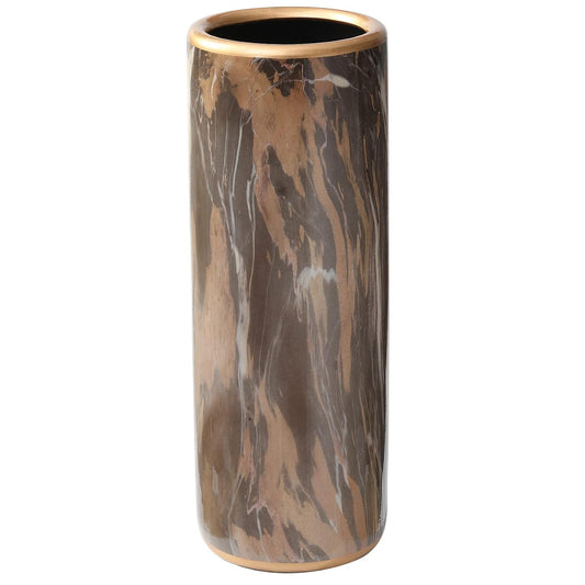 24" H Marble Pattern Ceramic Umbrella Stand Entryway Umbrella Holder | Contemporary Umbrella Rack Porcelain Floor Vase for Storing Canes Walking Sticks for Entryway Porch Indoor Home Decor