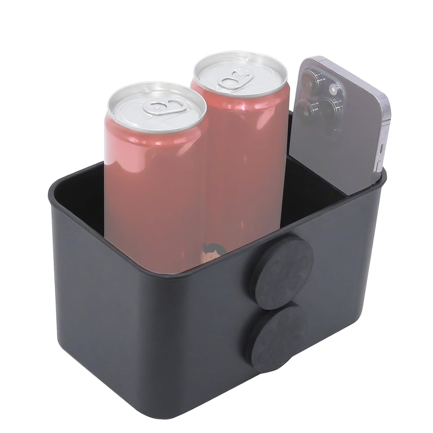 Magnetic Storage Box Organizer for Flat Metal Fridge Tractors | Lightweight Magnetic Cup Holder Magnet Organizer Holds Phone Sunglasses Key Tissue Fit Golf Cart Forklift Tractor School Bus