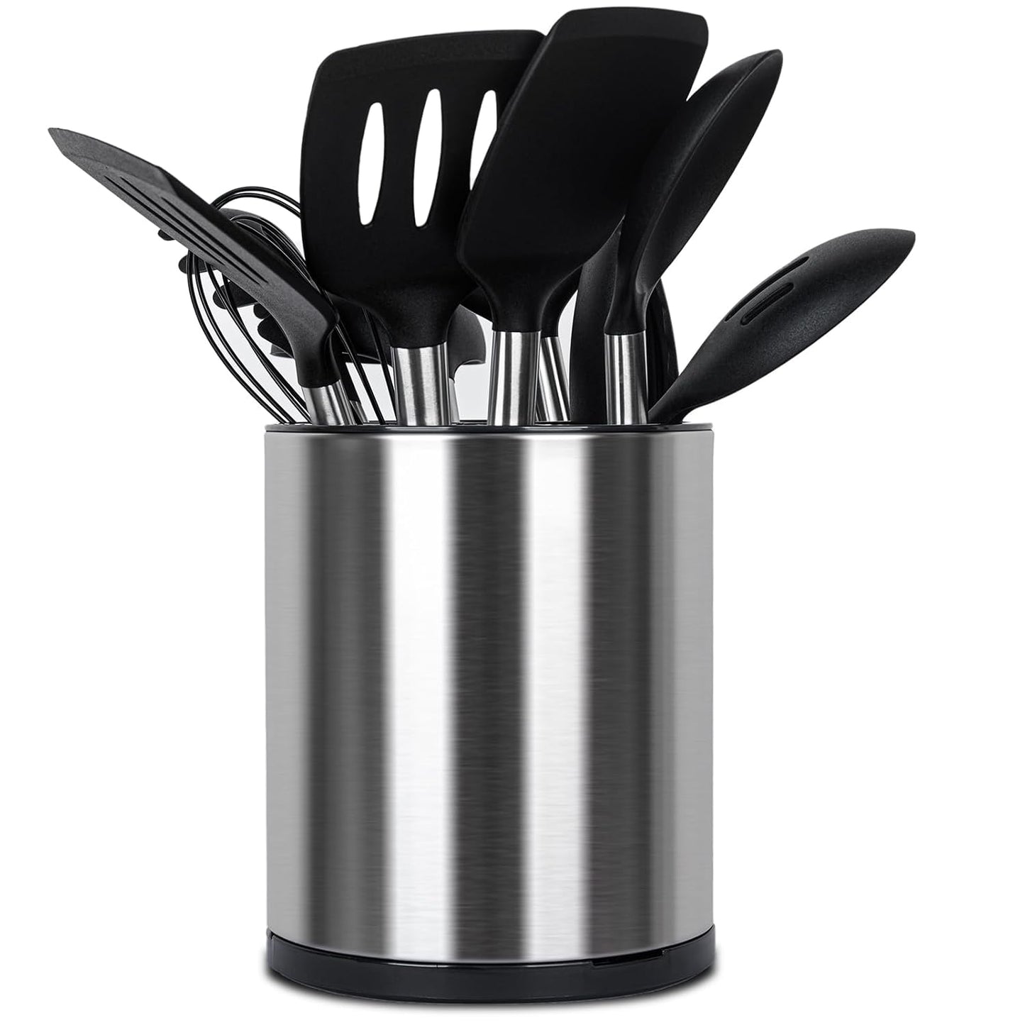 Kitchen Utensil Holder for Countertop 360° Rotating Utensil Caddy Extra Large Utensil Crock Cooking Utensil Holder for Kitchen Counter