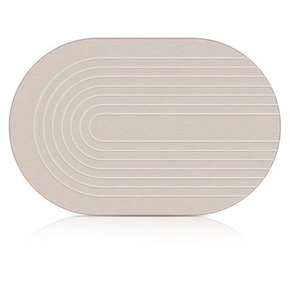 Elfcool Stone Bath Mat Diatomaceous Earth Shower Mat Non Slip Quick Dry Bath Stone Mat Super Absorbent Bathroom Floor Mat for Bathroom Kitchen Counter (Off White)