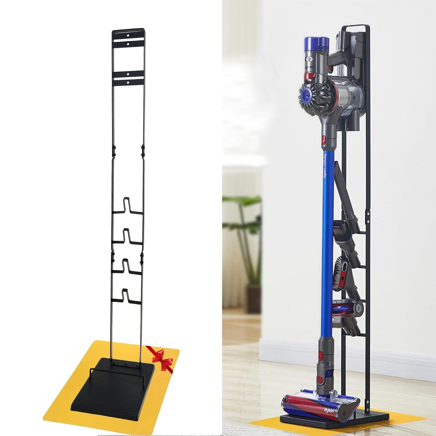 Vacuum Stand for Dyson,Vacuum Accessories Stable Metal Storage Bracket Holder for Dyson Handheld V15 V11 V10 V8 V7 V6 Cordless,DC30 DC31 DC34 DC35 DC58 DC59 DC62 DC74(Black) …