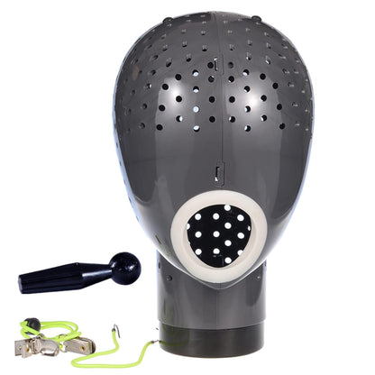 HOMEGOAL Hair Dryer Wig Stand Holder Mannequin Head, Drying Wig From Inside to Outside, Quickly, Easily, For Lace Scalp Cap Net (Dark Grey)