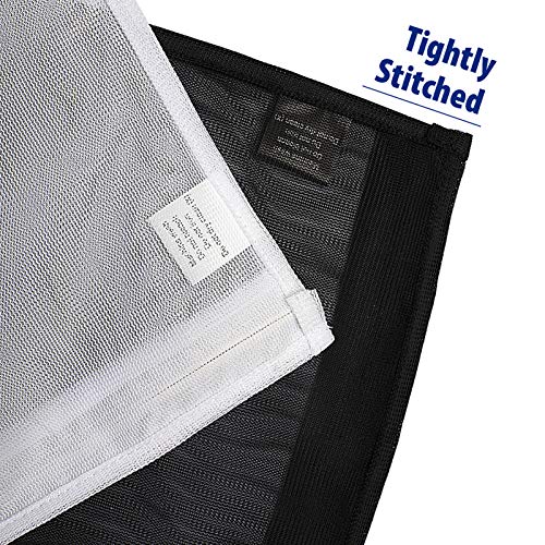 TENRAI 5 Pack (2 Large & 3 Medium) Delicates Laundry Bags, Bra Fine Mesh Wash Bag, Zippered, Protect Best Clothes in The Washer (5 Black, Set of 5)