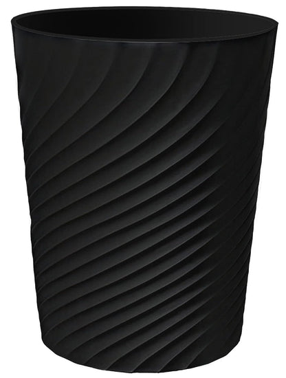 DAJITRE 1.8 Gallon Small Trash Can Wastebasket Recycling Bin Slim Profile for Compact Spaces Bathroom, Office, Bedroom, Kitchen (1.8 Gallon, Black)