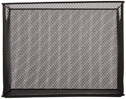 U Brands Desktop Hanging File Organizer, Metal, Black, Letter Size