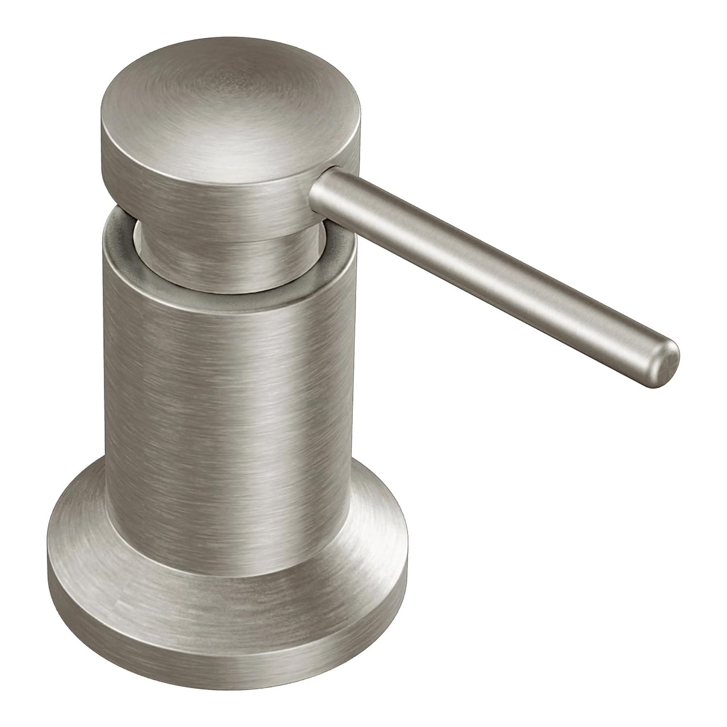 Moen 3942SRS Kitchen Soap Dispenser, Spot Resist Stainless | Refillable design, Deck-mounted installation, Built-in sink accessory, Spot resist stainless finish