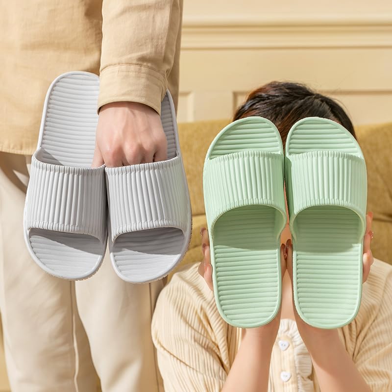 Happy Lily Shower Shoes, Women & Men’s Shower Slippers, Slides Sandals Pool Slides House Slippers Non-Slip Indoor Bathroom Shoes Beach Sandals