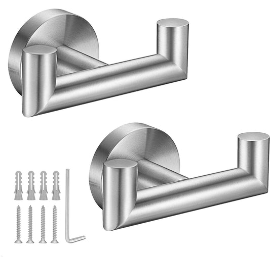 Towel Hooks for Bathrooms,Brushed Nickel Towel Hoo... (Brushed Nickel | Stainless Steel)