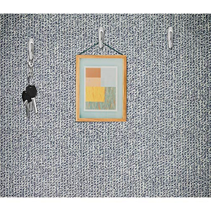 Hotop 30 Pcs Push Pins Picture Hooks 20 Lbs Thumbtacks for Wall Hanger Picture Hanging Nails for Wall Decorative Thumb Tacks for Fabric Drywall Bulletin Cork Board Office Home(Silver)