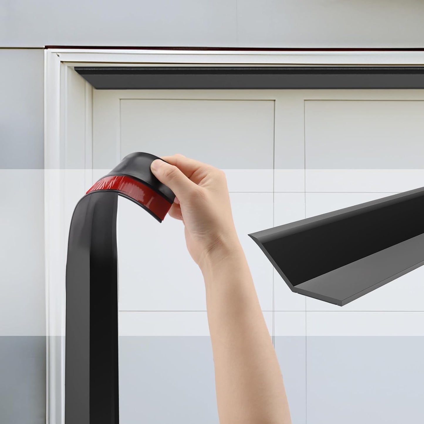 Garage Door Seal Top and Sides - 36 Ft Garage Door Weather Stripping Side Seal, Heavy Duty Weatherproof TPE, Insulates, Prevents Drafts, Easy Installation for Homeowners and DIYers