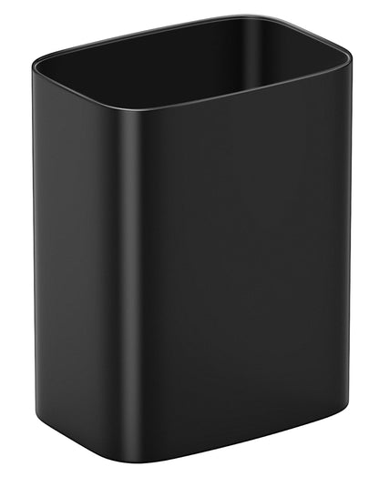 Cesun 3.4 Gallons Bathroom Trash Can, Small Under Sink Wastebasket, Black | Wide Open-Top Design, Stainless Steel Garbage Can, Metal Trash Bin for Office/Bedroom/Near Desk/RV, Hand-Safe Rolled Edges
