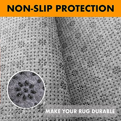 Rug Backing Fabric, Non-Slip Backing Cloth for Tufting Carpets 72"x40" | Upgrade 2mm thick tufting rug backing fabric with plum blossom non-slip pattern easy to cut Safe for hardwood floors