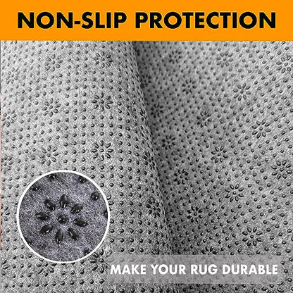 Rug Backing Fabric, Non-Slip Backing Cloth for Tufting Carpets 72"x40" | Upgrade 2mm thick tufting rug backing fabric with plum blossom non-slip pattern easy to cut Safe for hardwood floors