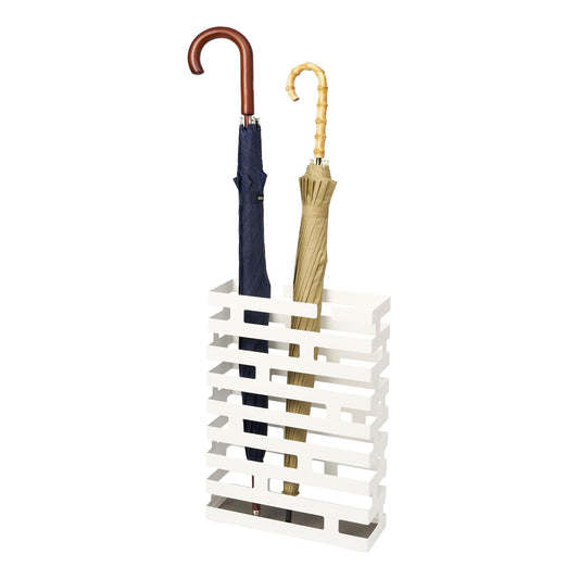 YAMAZAKI Home Umbrella Stand - Storage for Umbrellas & Walking Canes Steel One Size hite