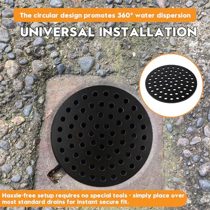 6.5 Inch Cast Iron Drain Cover, Basement Floor Drain Cover, 1 Pack | commercial floor drain cover; cast iron floor drain strainer; garage drain cover; floor drain flood guard
