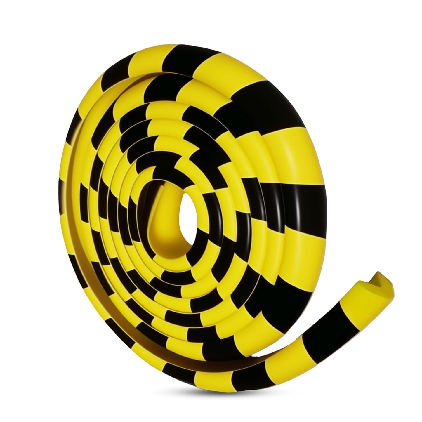 Wall Edge Corner Guards 196.9in (5m), Yellow & Black Foam Protector Padding with Self Adhesive Backing for Garage Walls, Shelves, Corners & Equipment Protection
