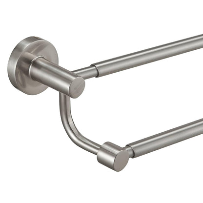 Double Towel Bar Towel Rack for Bathroom Wall Mounted Brushed Nickel | Adjustable 16-26 In,Wall Mounted Towel Holder, Stainless Steel, Rustproof, Towel Bar Rod Hanger Hardware Accessories Hotel