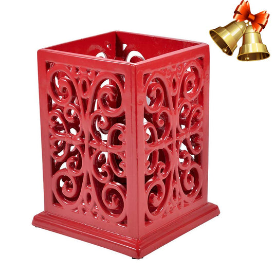 Cast Iron Utensil Holder, Extra Large Kitchen Croc... (Red | Cast Iron)