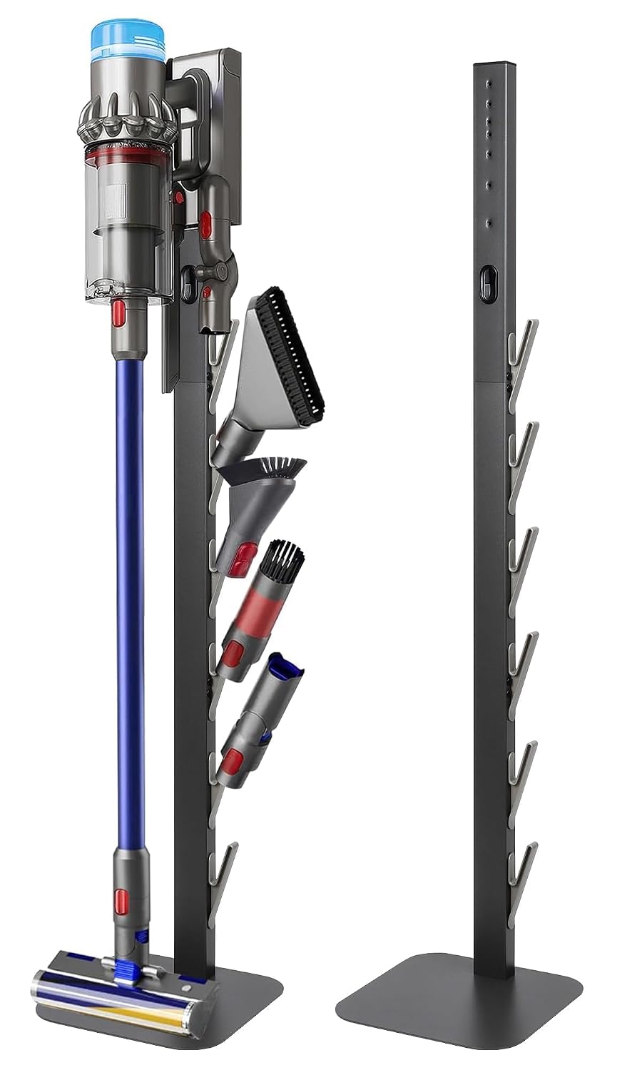 Kukikan Vacuum Stand Holder for Gen5 V8 V15 V12 V11 V10 V7 V6, Metal Floor Docking Station with Built-in Cord Management