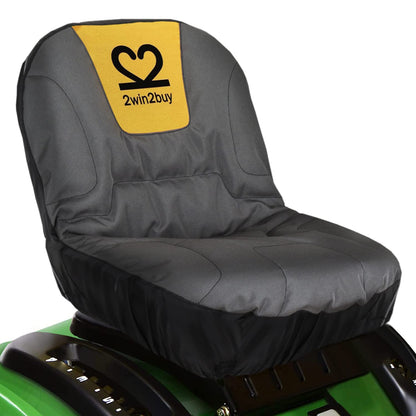 Riding Lawn Mower Seat Cover 600D Non Slip Tractor Seat Cover with Padded | Heavy Duty Seat Covers Universal Fits for Craftsman, Cub Cadet, Kubota, Troy Bilt and More, Padded Cushion, Non Slip Rubber