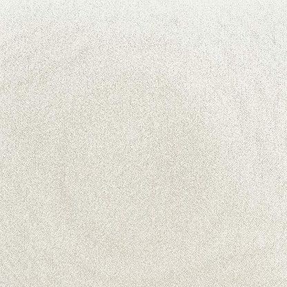 Amazon Basics Small Ottoman Foot Rest, Mid-Century Modern X Square Polyester Foot Stool, Linen, Ivory White, 18" D x 19.8" W x 18.3" H