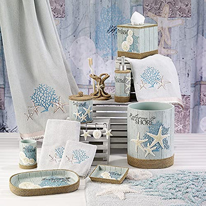 Avanti Linens - Toothbrush Holder, Guest Bathroom Essentials, Beach Inspired Bathroom Decor (Beachcomber Collection)