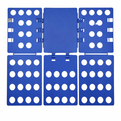 Shirt Folding Board, Shirt Folder - Folds Hoodies, Jeans & Shirts, Blue | Quick garment folding, heavy duty for thick clothes, for adults & kids, compact foldable design, no assembly required