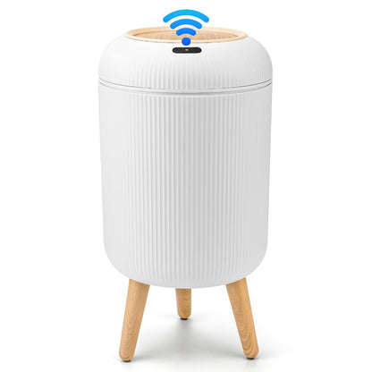 Pukomc Smart Sensor Wastebasket, Convenient and Hygienic Easy to Use | Technology Sensor Waterproof Wastebasket Plastic Trash Can for Kitchen, Bathroom, Bedroom, Living Room, Office and Outdoor