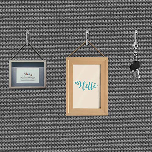 Hotop 30 Pcs Push Pins Picture Hooks 20 Lbs Thumbtacks for Wall Hanger Picture Hanging Nails for Wall Decorative Thumb Tacks for Fabric Drywall Bulletin Cork Board Office Home(Silver)